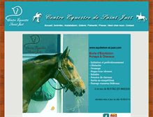 Tablet Screenshot of equitation-st-just.com